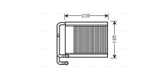 AVA QUALITY COOLING HY6313 — Радиатор печки