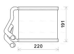 AVA QUALITY COOLING HY6380 — Радиатор печки