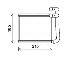AVA QUALITY COOLING HY6393 — Radiator încălzire habitaclu