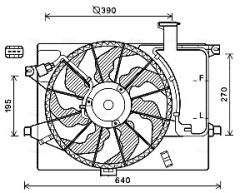 AVA QUALITY COOLING HY7567 — Вентилятор радиатора
