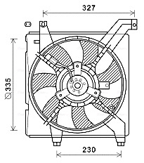 AVA QUALITY COOLING HY7568 — Ventilator radiator motor