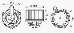 AVA QUALITY COOLING HY8460 — Моторчик печки