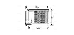 AVA QUALITY COOLING HYA6317 — Радиатор печки