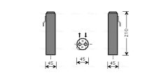 AVA QUALITY COOLING HYD218 — Filtru deshidrator aer condiționat