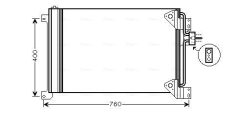 AVA QUALITY COOLING IVA5081D — Радиатор кондиционера