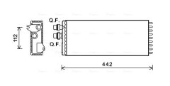 AVA QUALITY COOLING IVA6113 — Радиатор печки