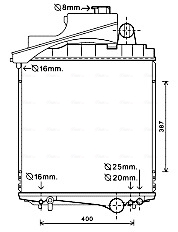 AVA QUALITY COOLING JD2038 — Радиатор охлаждения