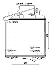 AVA QUALITY COOLING JD2049 — Радиатор охлаждения
