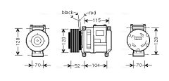 AVA QUALITY COOLING JDAK002 — Компрессор кондиционера
