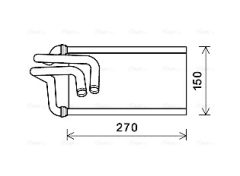AVA QUALITY COOLING JE6070 — Радиатор печки