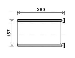 AVA QUALITY COOLING JEA6069 — Radiator încălzire habitaclu