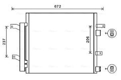 AVA QUALITY COOLING JR5056D — Радиатор кондиционера