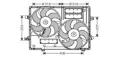 AVA QUALITY COOLING JR7501 — Вентилятор радиатора