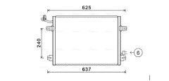 AVA QUALITY COOLING JRA5048 — Radiator aer condiționat