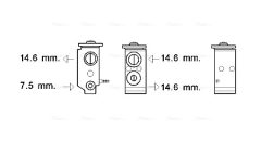 AVA QUALITY COOLING KA1277 — Supapă de expansiune aer condiționat