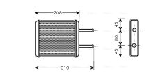 AVA QUALITY COOLING KA6043 — Radiator încălzire habitaclu