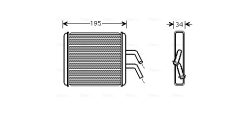 AVA QUALITY COOLING KA6044 — Радиатор печки