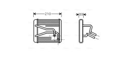 AVA QUALITY COOLING KA6049 — Radiator încălzire habitaclu