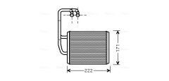 AVA QUALITY COOLING KA6076 — Radiator încălzire habitaclu