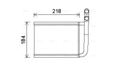 AVA QUALITY COOLING KA6166 — Радиатор печки
