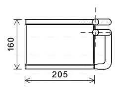 AVA QUALITY COOLING KA6197 — Радиатор печки