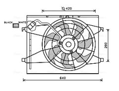 AVA QUALITY COOLING KA7523 — Вентилятор радиатора