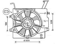 AVA QUALITY COOLING KA7535 — Вентилятор радиатора