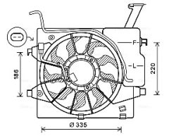 AVA QUALITY COOLING KA7536 — Вентилятор радиатора