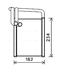AVA QUALITY COOLING KAA6259 — Радиатор печки