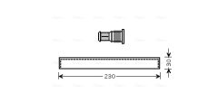 AVA QUALITY COOLING KAD083 — Filtru deshidrator aer condiționat