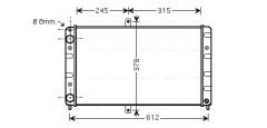 AVA QUALITY COOLING LA2016 — Radiator răcire motor