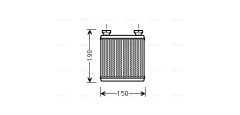 AVA QUALITY COOLING MC6014 — Радиатор печки