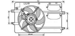 AVA QUALITY COOLING MC7506 — Вентилятор радиатора
