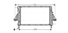 AVA QUALITY COOLING MCA2006 — Radiator răcire motor