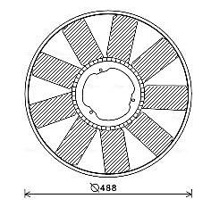 AVA QUALITY COOLING MEB276 — Вентилятор радиатора