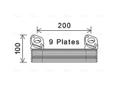 AVA QUALITY COOLING MN3090 — Radiator ulei motor