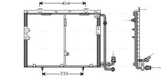AVA QUALITY COOLING MS5290 — Радиатор кондиционера