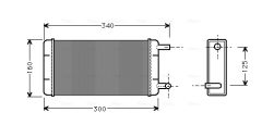 AVA QUALITY COOLING MS6108 — Radiator încălzire habitaclu