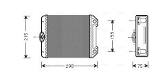 AVA QUALITY COOLING MS6172 — Радиатор печки