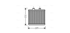 AVA QUALITY COOLING MS6472 — Радиатор печки