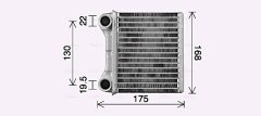 AVA QUALITY COOLING MS6762 — Radiator încălzire habitaclu