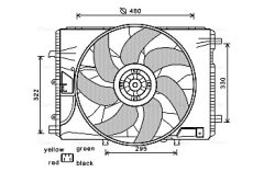 AVA QUALITY COOLING MS7522 — Ventilator radiator motor