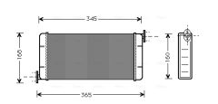 AVA QUALITY COOLING MSA6109 — Радиатор печки