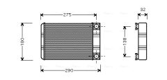 AVA QUALITY COOLING MSA6312 — Радиатор печки
