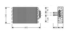 AVA QUALITY COOLING MSV008 — Evaporator aer condiționat
