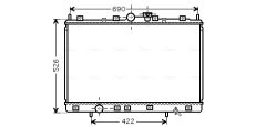 AVA QUALITY COOLING MT2189 — Radiator răcire motor