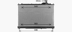 AVA QUALITY COOLING MT2293 — Radiator răcire motor