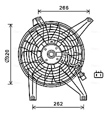 AVA QUALITY COOLING MT7528 — Вентилятор радиатора