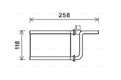 AVA QUALITY COOLING MTA6254 — Радиатор печки