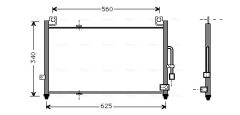 AVA QUALITY COOLING MZ5104 — Радиатор кондиционера